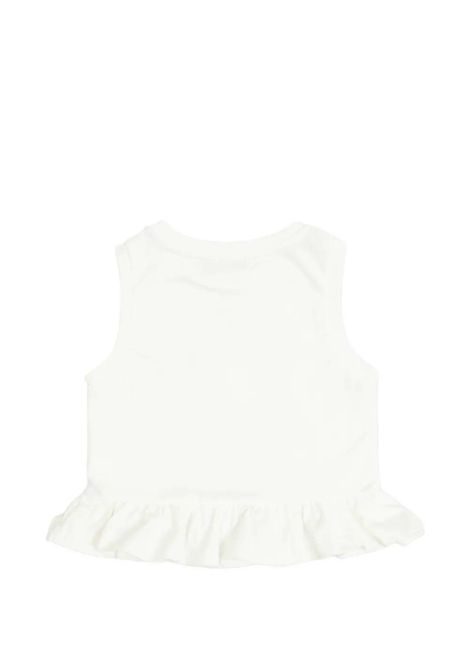 T-shirt con ruches BALMAIN KIDS | BY8B42 Z3672100OR